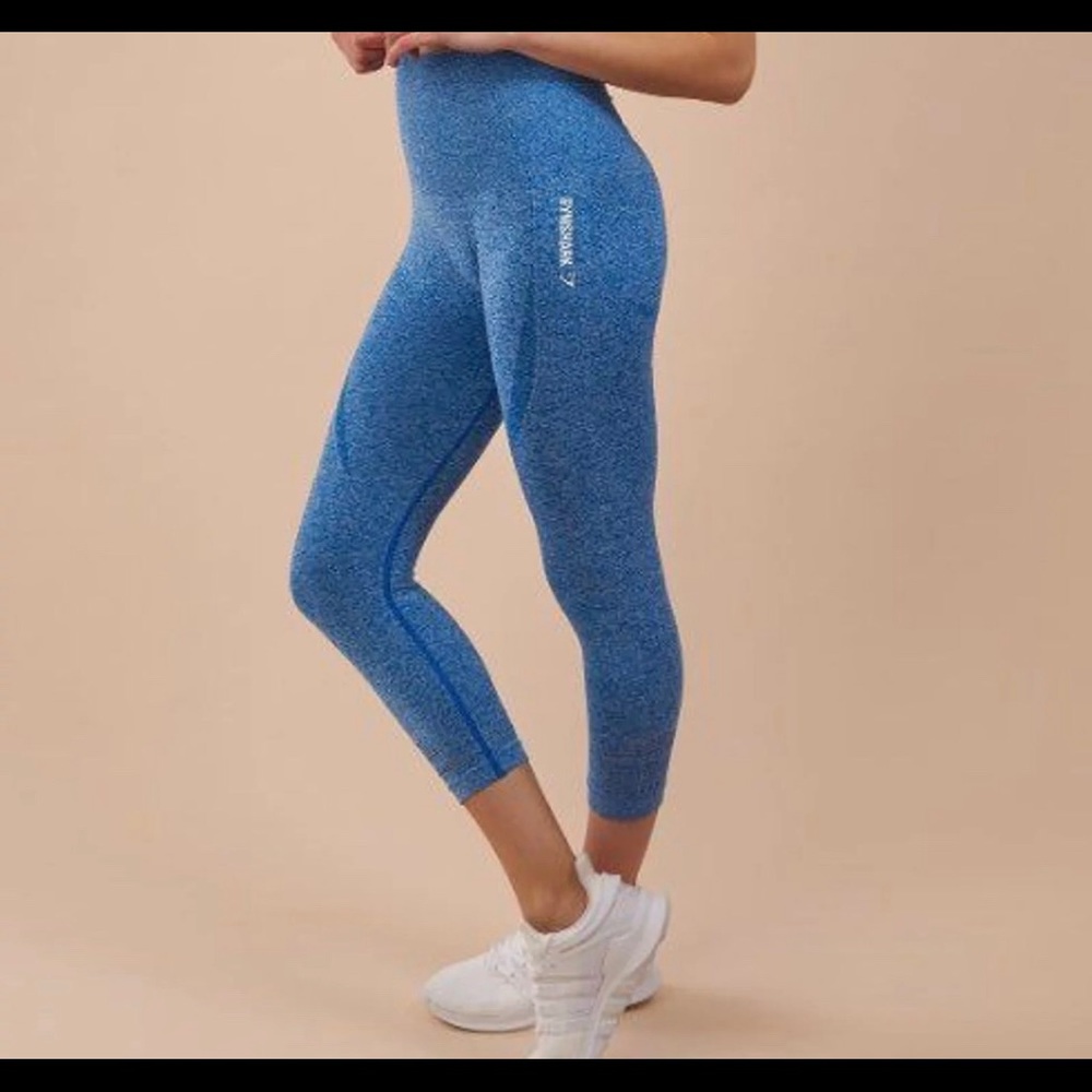 Blue gymshark seamless leggings
